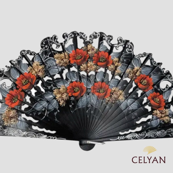Abanico Negro Peral TB 347