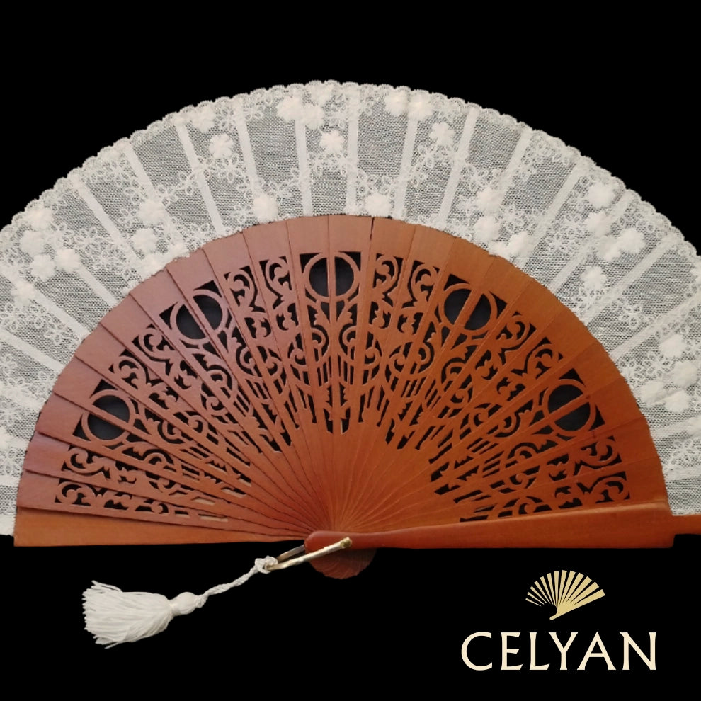 Abanico Novia Color Madera R 1241