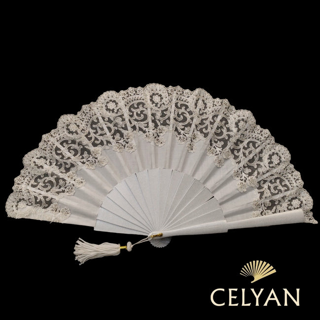 Abanico Novia Plata Ad 1662