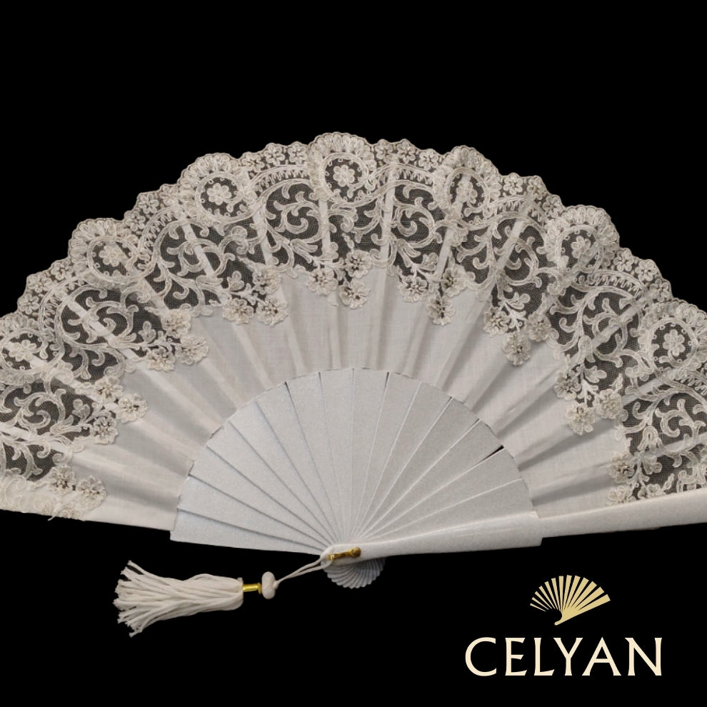 Abanico Novia Plata Ad 1662