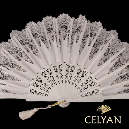 Abanico Novia Puntilla Encaje