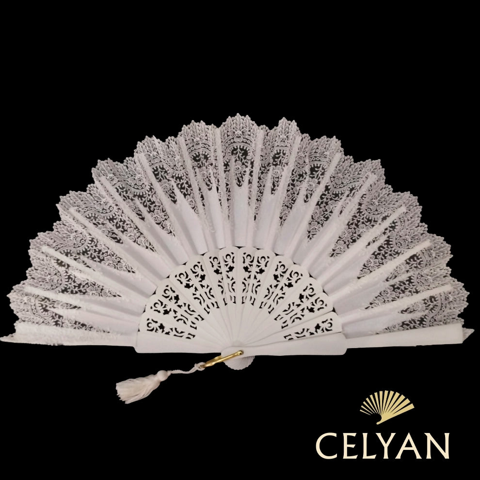 Abanico Novia Puntilla Encaje