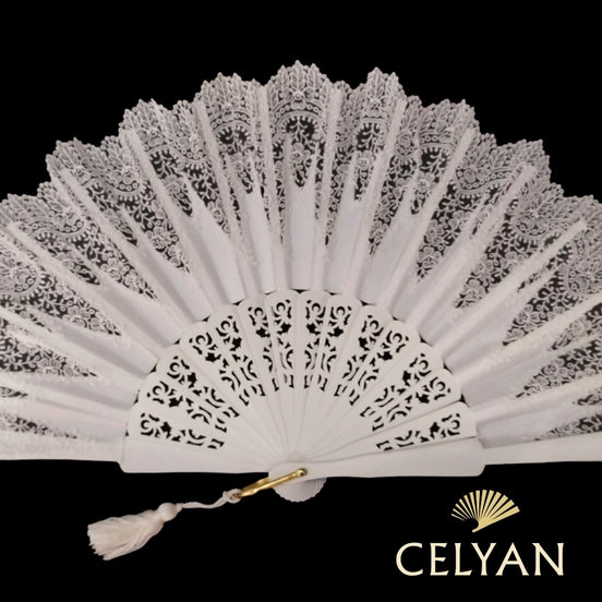 Abanico Novia Puntilla Encaje