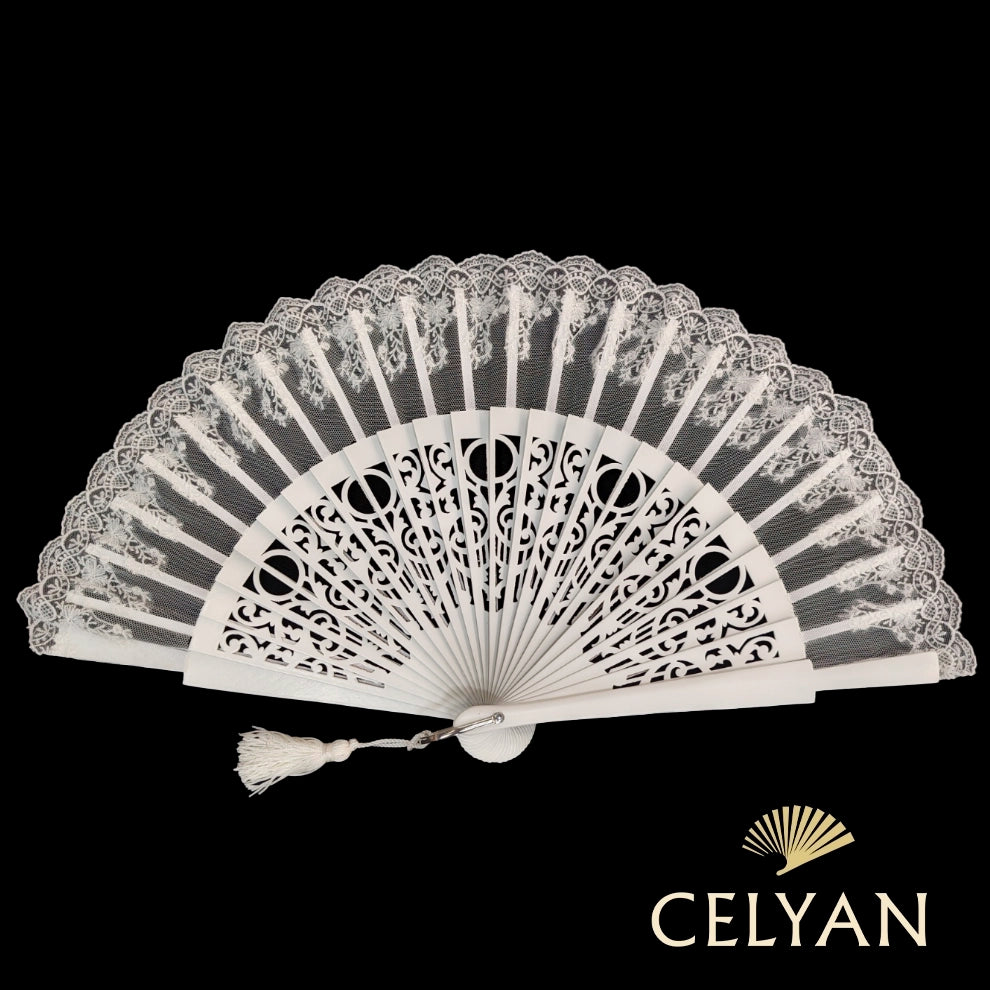 Abanico Novia Tul Chantilly R 1193