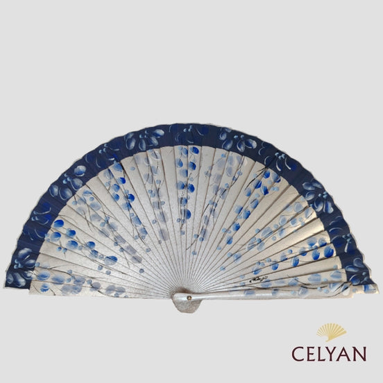 Abanico Plata - Azul Pintado 8648