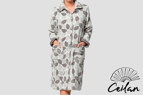 Bata Estampada Tejido Coralina