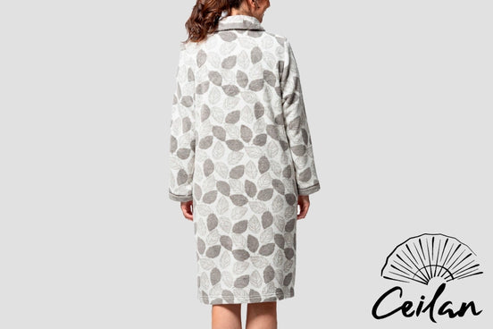 Bata Estampada Tejido Coralina