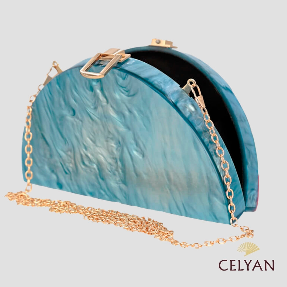 Bolso Fiesta Turquesa Clutch