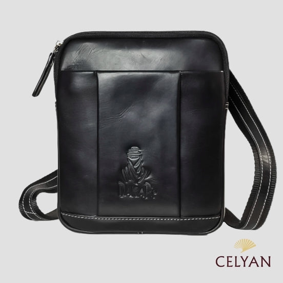 Bolso Piel Negro Dakar 5012