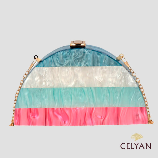 Bolso Fiesta Turquesa Clutch