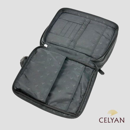 Bolso Piel Negro Grande J 7157