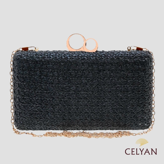 Bolso Rafia Negro