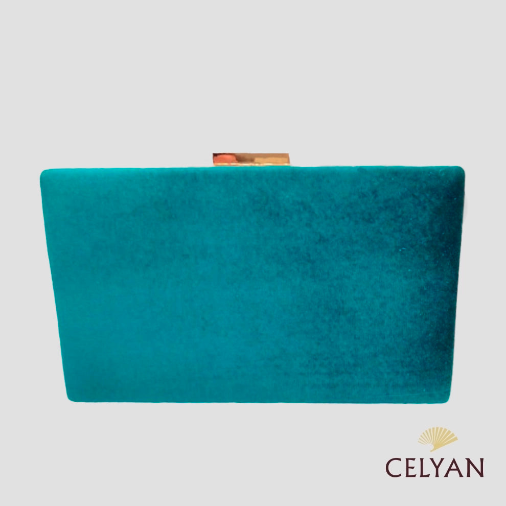 Bolso Terciopelo Aguamarina F 248