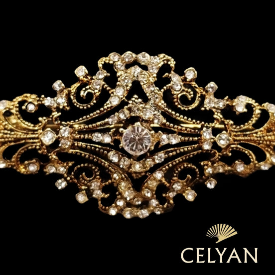 Broche Dorado Envejecido A 7045