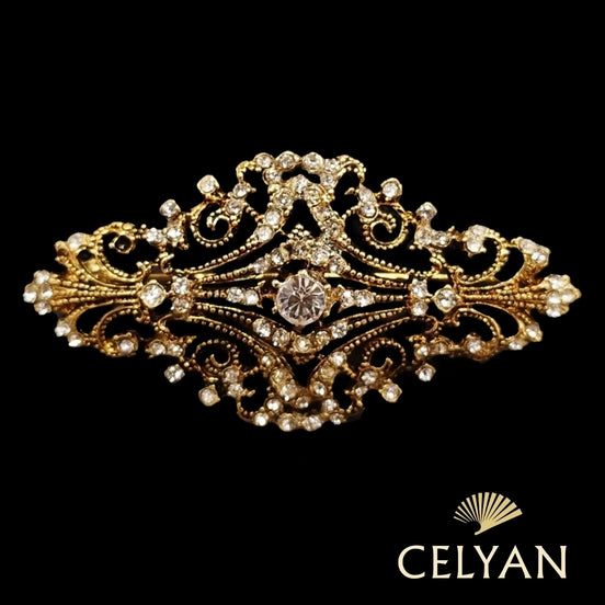 Broche Dorado Envejecido A 7045