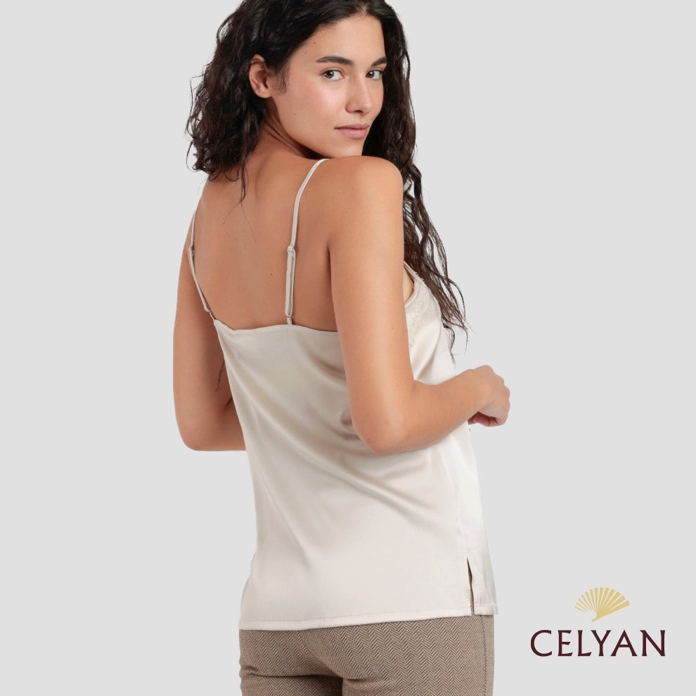 Camiseta Tirante Puntilla Cava