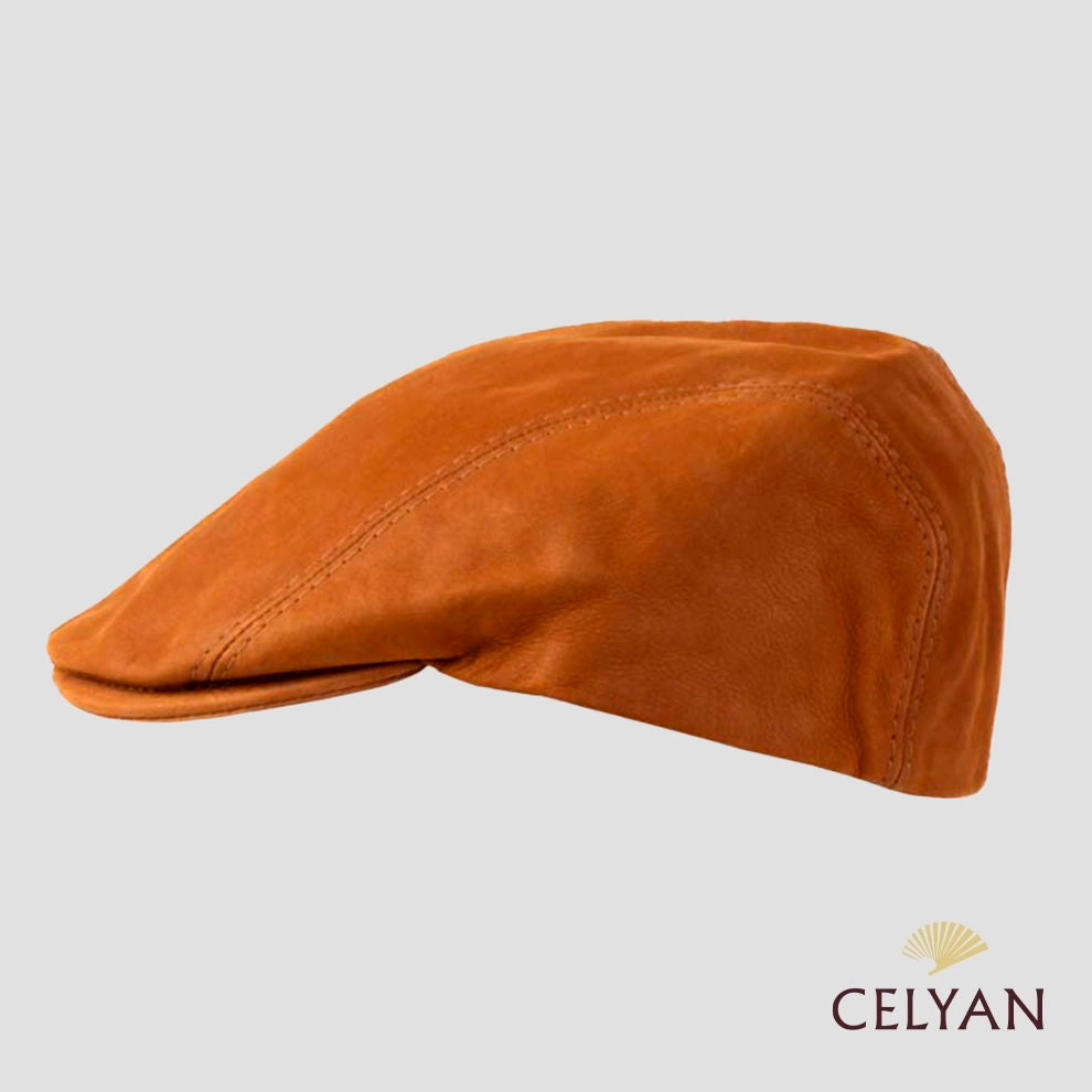 Gorra Piel Coñac