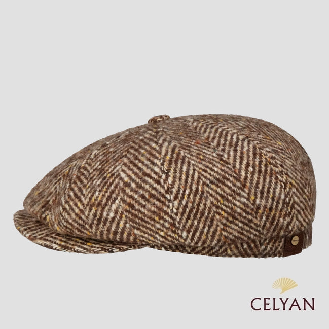 Gorra Hatteras Herringbone Marrón