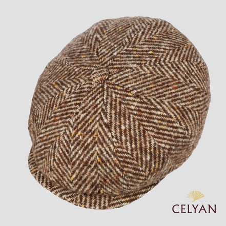 Gorra Hatteras Herringbone Marrón