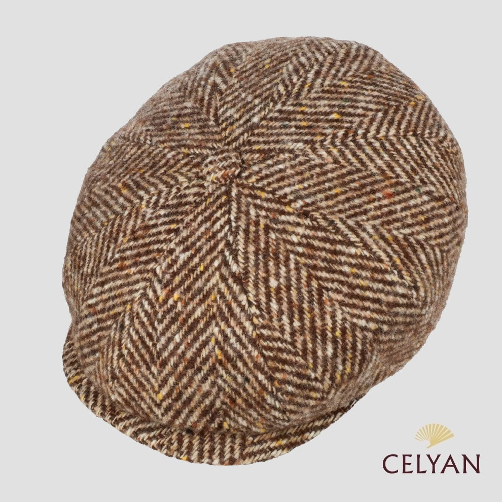 Gorra Hatteras Herringbone Marrón