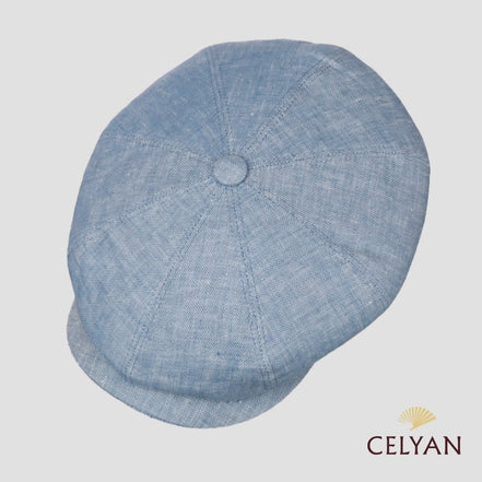 Gorra Hatteras Lino Celeste Stetson
