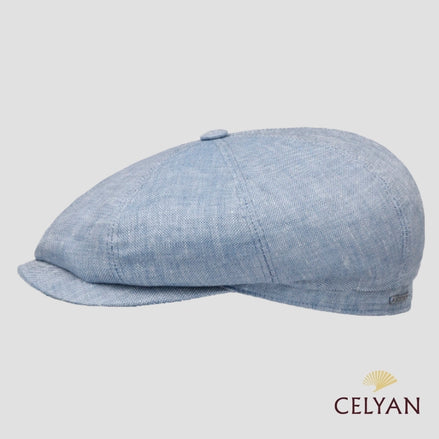 Gorra Hatteras Lino Celeste Stetson