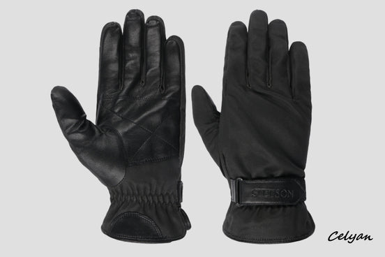 Guantes Piel Stetson Negros