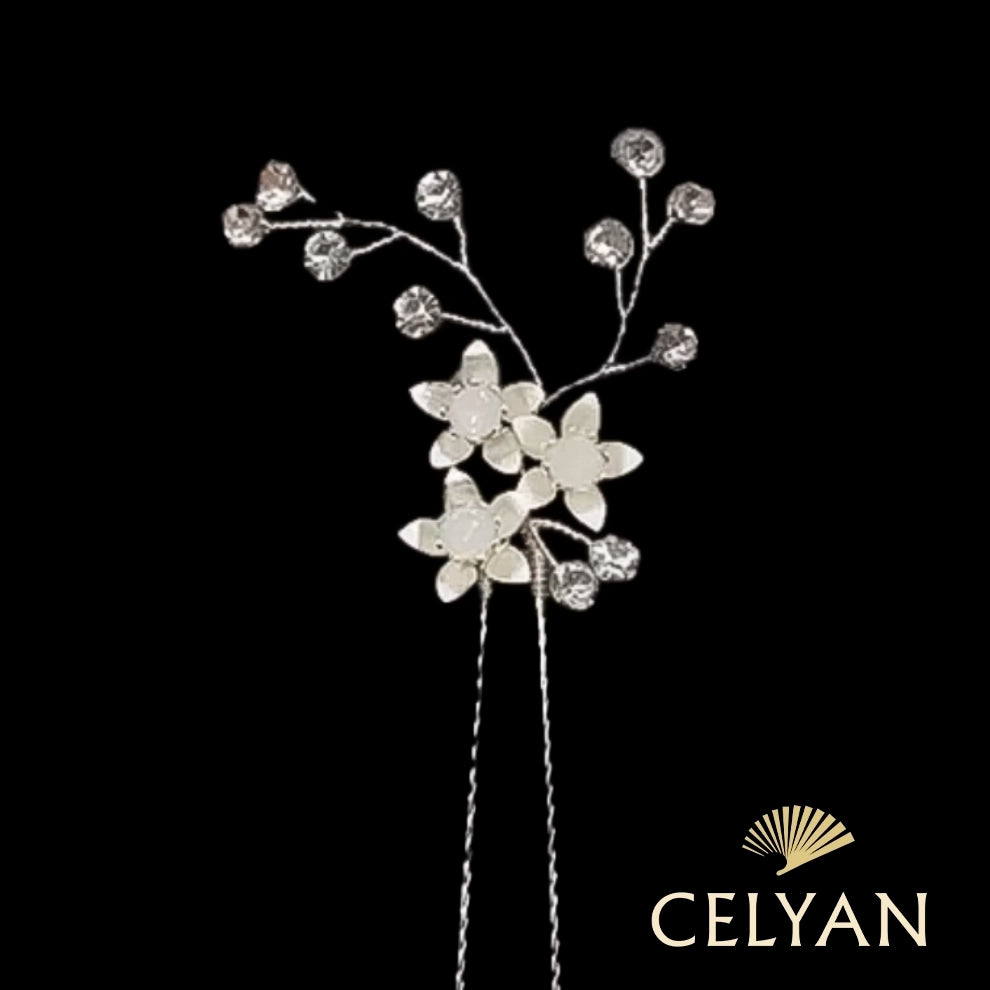 Horquilla Flor Plata