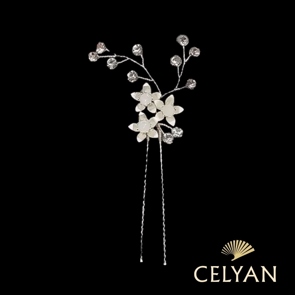 Horquilla Flor Plata