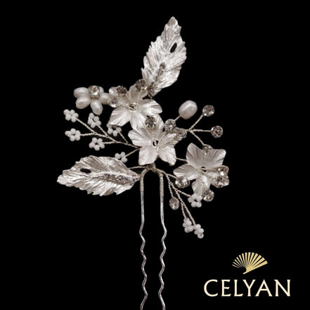 Horquilla Flores Rodio J 398