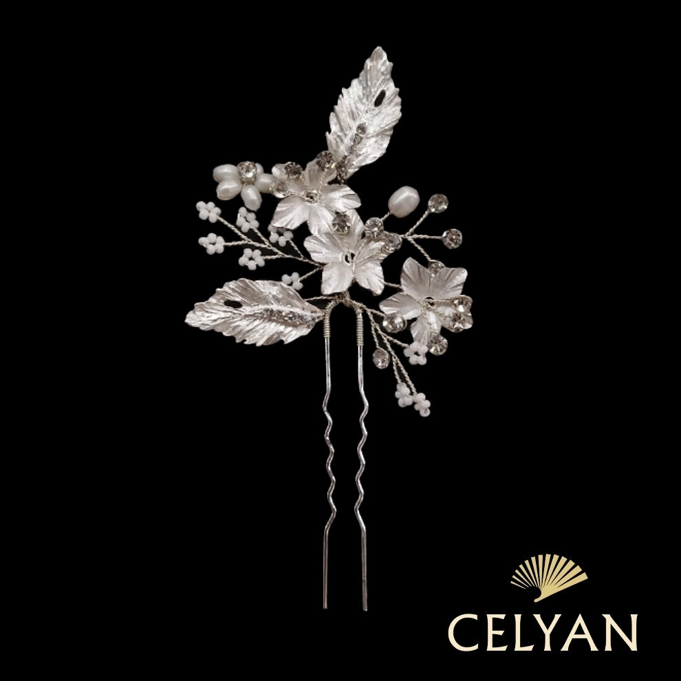 Horquilla Flores Rodio J 398