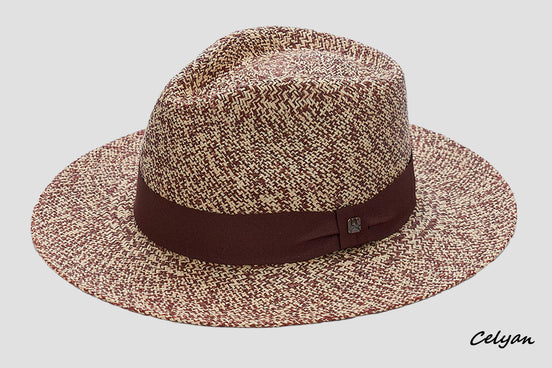 Sombrero Panamá Jaspeado Marrón
