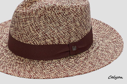 Sombrero Panamá Jaspeado Marrón