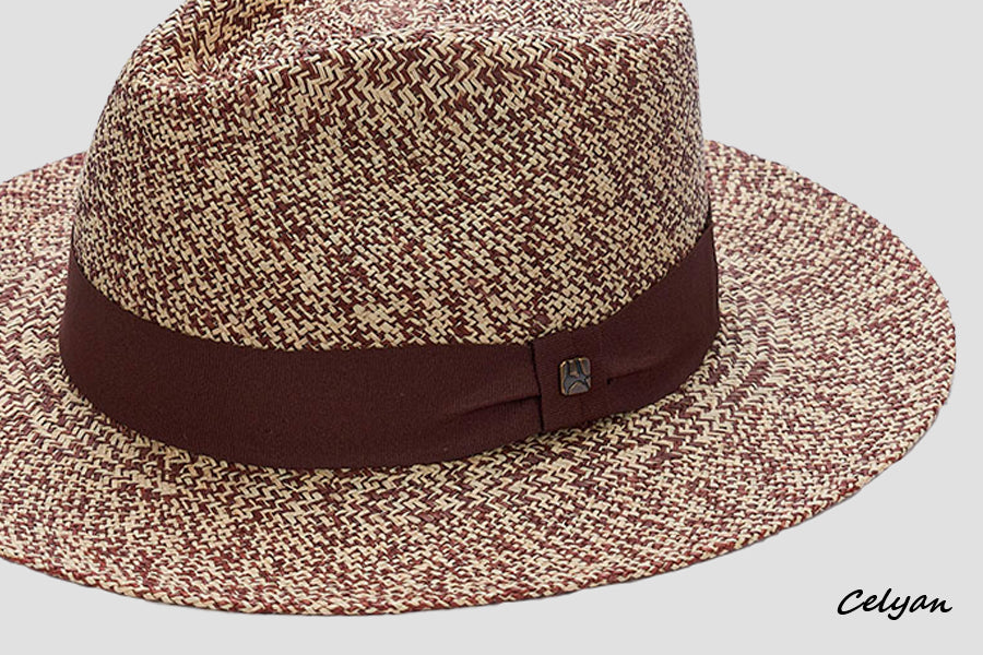Sombrero Panamá Jaspeado Marrón