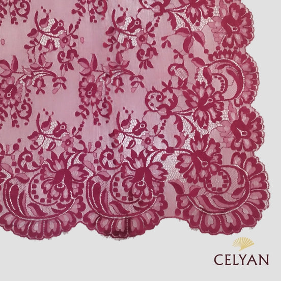 Mantilla Blonda Cereza 96