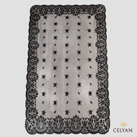 Mantilla Negra Chantilly 8339