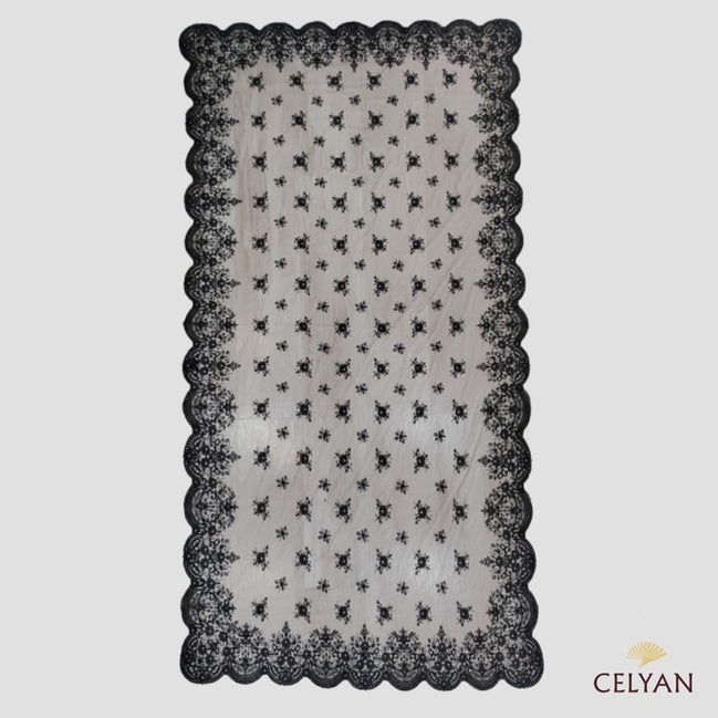Mantilla Negra Chantilly A 9789.1