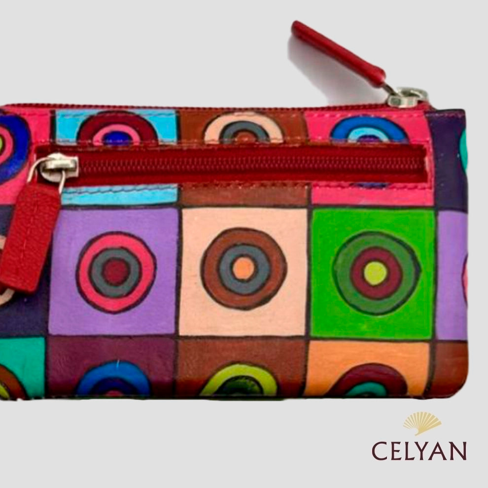 Monedero Piel Pintado 11 Bu