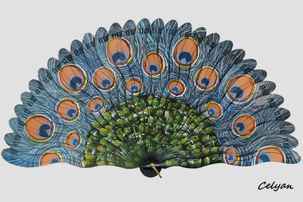 Abanico Baraja Pavo Real C 8874