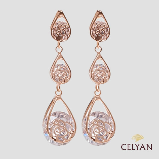 Pendiente Rosa Fm 451