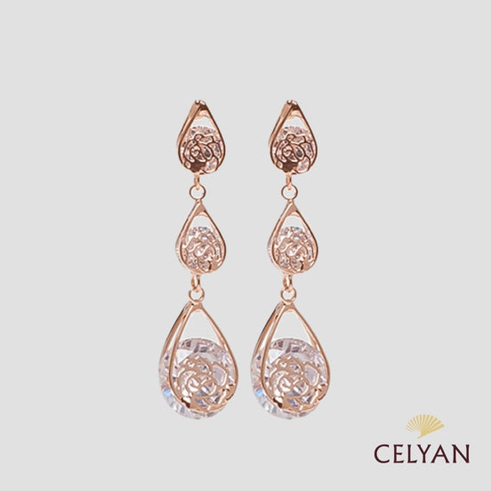 Pendiente Rosa Fm 451