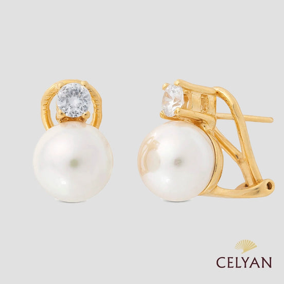 Pendiente Cierre Omega Perlas