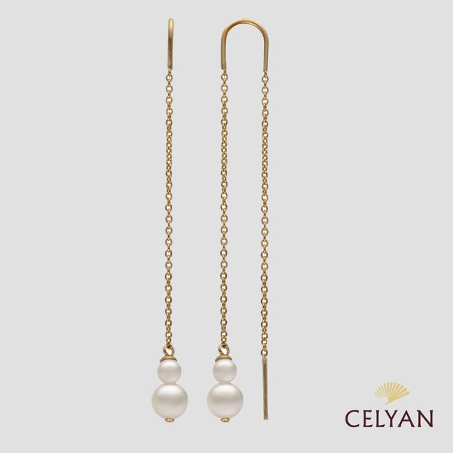 Pendientes largos Perlas Duet