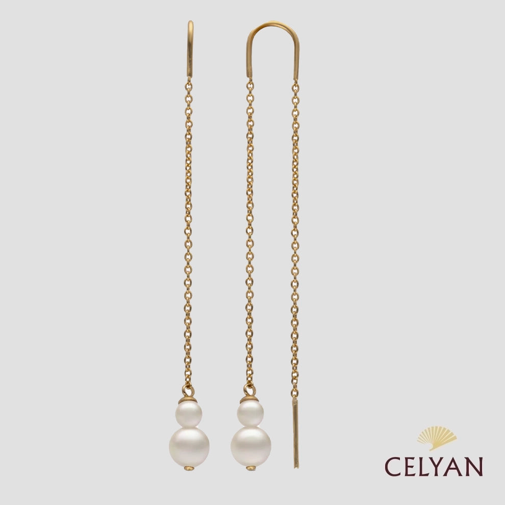 Pendientes largos Perlas Duet