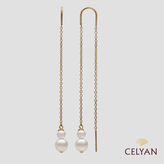 Pendientes largos Perlas Duet