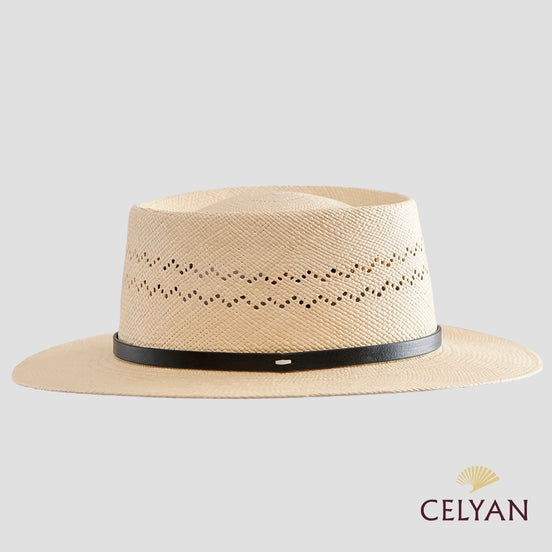 Sombrero Gambler Plana Natural