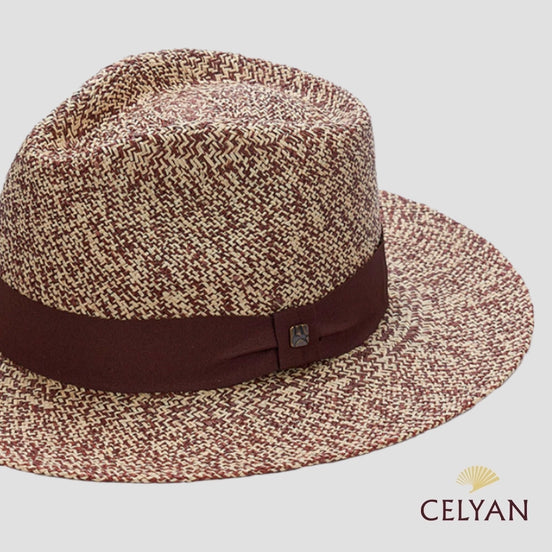 Sombrero Panamá Jaspeado Marrón