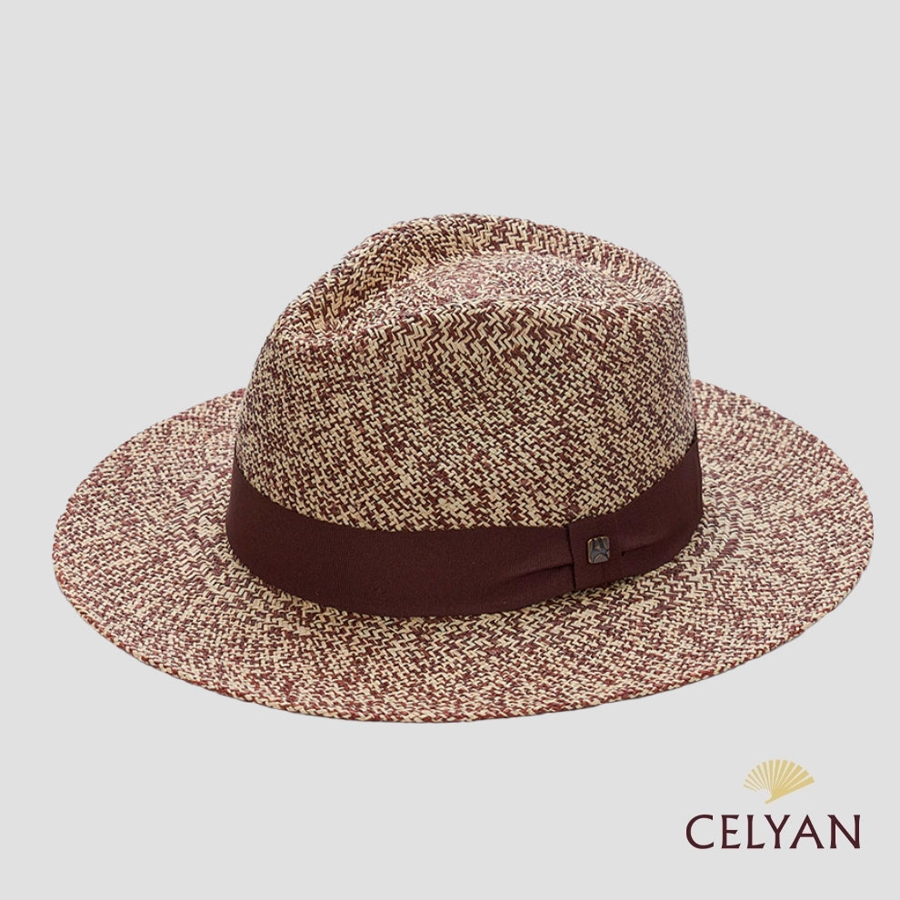 Sombrero Panamá Jaspeado Marrón