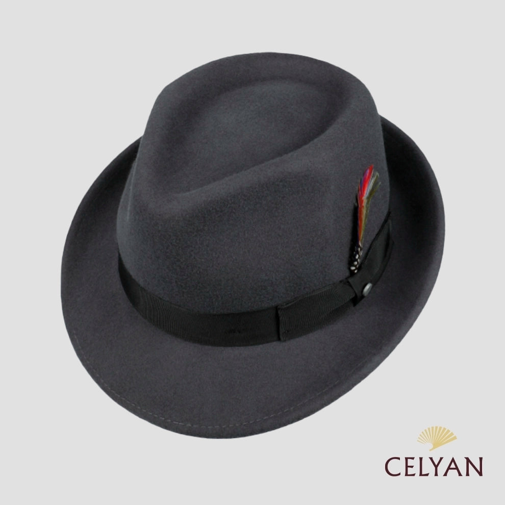 Sombrero Trilby Woolfelt Titanium