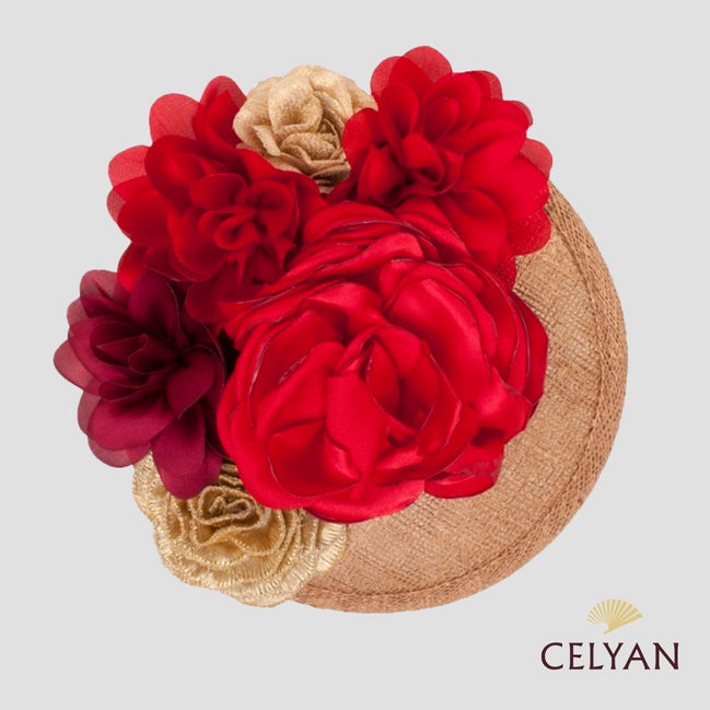 Tocado Fiesta Rojo Ana